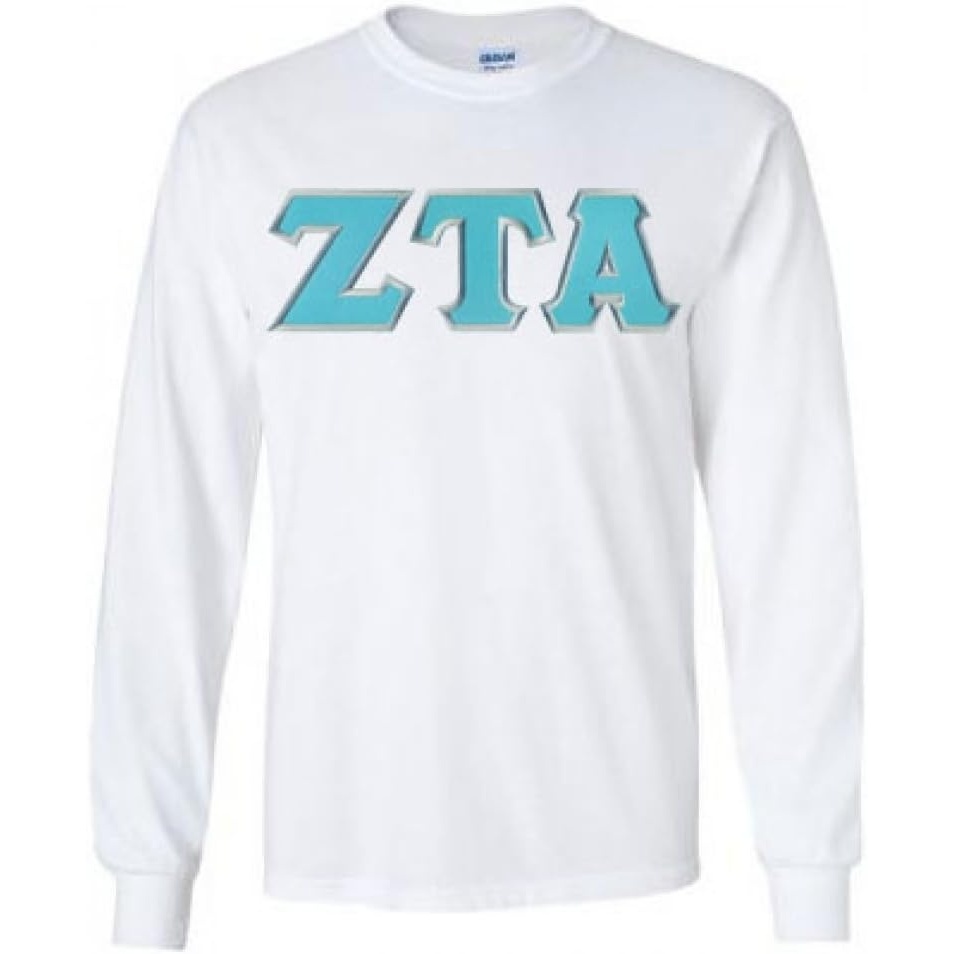 image:imageZeta Tau Alpha Lettered Long Sleeve TeeWhite