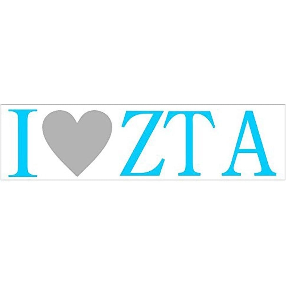image:imageZeta Tau Alpha ZTA I Love Bumper Sticker