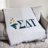 Greekgear Sigma Delta Tau Torch Afghan Blanket Throw