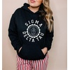 Greekgear Sigma Delta Tau Unisex College Seal Hoodie(Black)