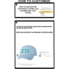 Personalized Zeta Tau Alpha ZTA Greek Line Hat(Light Blue)