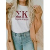 Sigma Kappa Heavyweight T-Shirt(White)
