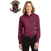 Sigma Kappa Long Sleeve Oxford(Burgundy/Light Stone)