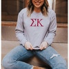 Sigma Kappa University Crewneck Sweatshirts(Light Grey)