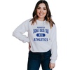 Greekgear Sigma Delta Tau Athletics Crewneck Sweatshirt(White)