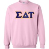 Greekgear Sigma Delta Tau Lettered Crewneck(Light Pink)