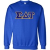 Greekgear Sigma Delta Tau Lettered Crewneck(Royal Blue)