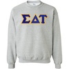Greekgear Sigma Delta Tau Lettered Crewneck(Sports Grey)