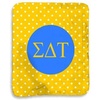 Greekgear Sigma Delta Tau Polka Dots Sherpa Lap Blanket