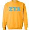 Greekgear Zeta Tau Alpha Lettered Crewneck(Athletic Gold)