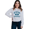 Greekgear Zeta Tau Alpha ZTA Athletics Crewneck Sweatshirt(White)