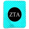 Greekgear Zeta Tau Alpha ZTA Polka Dots Sherpa Lap Blanket