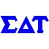 Sigma Delta Tau Big Greek Letter Window Sticker Decal 4 Inches Royal Blue(Royal Blue)