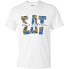 Sigma Delta Tau Floral Big Lettered T-Shirt(White)