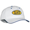 Sigma Delta Tau Throwback Oval Game Hat(White)