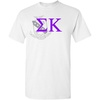 Sigma Kappa Greek Crest T-Shirt(Light Grey)