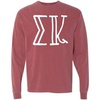 Sigma Kappa Greek Long Sleeve T-Shirt(Crimson)