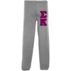 Sigma Kappa Lettered Sweatpants(Sports Grey)