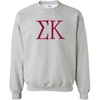 Sigma Kappa University Crewneck Sweatshirts(Light Grey)