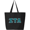 Zeta Tau Alpha ZTA Jumbo Canvas Tote