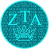 Zeta Tau Alpha ZTA Mascot Round Decals