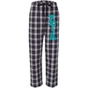 Zeta Tau Alpha ZTA Pajamas Flannel Plaid Pant(Black/White)