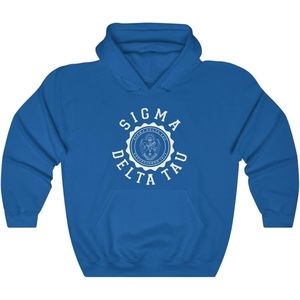 Greekgear Sigma Delta Tau Unisex College Seal Hoodie(Royal)