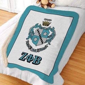 Greekgear Zeta Tau Alpha Sherpa Lap Blanket