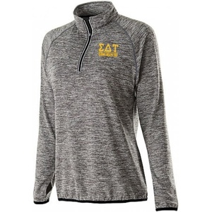 Sigma Delta Tau Force Training Top with Gold Thread(Grey)