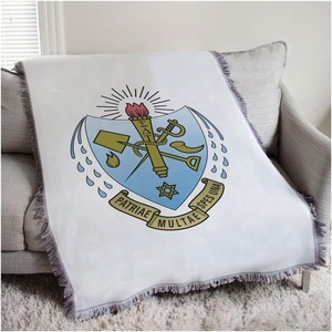 Sigma Delta Tau Full Color Crest Afghan Blanket Throw