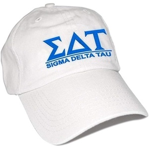 Sigma Delta Tau World Famous Line Hat(White)