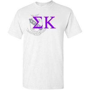 Sigma Kappa Greek Crest T-Shirt(Light Grey)