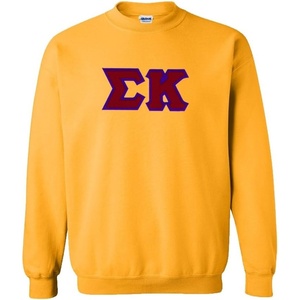 Sigma Kappa Lettered Crewneck(Athletic Gold)