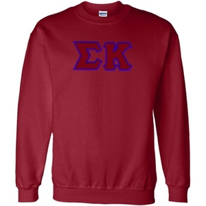 Sigma Kappa Lettered Crewneck(Maroon)