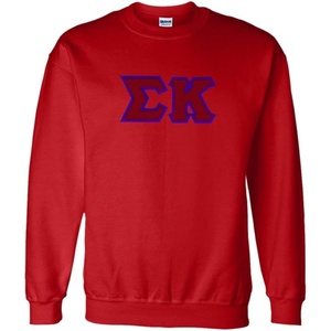 Sigma Kappa Lettered Crewneck(Red)