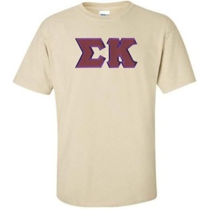Sigma Kappa Lettered Tee(Yellow)
