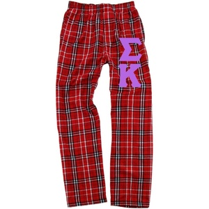Sigma Kappa Pajamas Flannel Pant(Red/White)