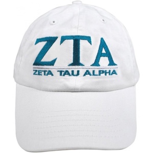 Women’s Zeta Tau Alpha Sorority World Famous Line Hat(White)