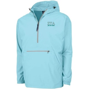 Zeta Tau Alpha Pack-N-Go Pullover(Aqua)
