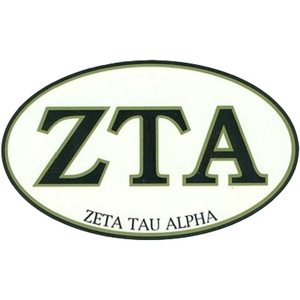 Zeta Tau Alpha ZTA Euro Style Sticker