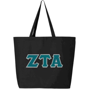 Zeta Tau Alpha ZTA Jumbo Canvas Tote