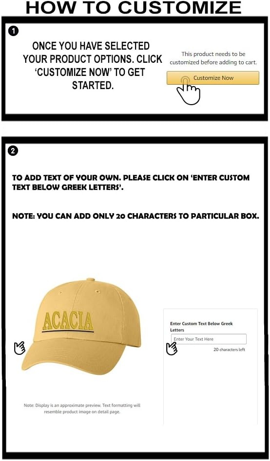 image:imagePersonalized Acacia Greek Line HatYellow