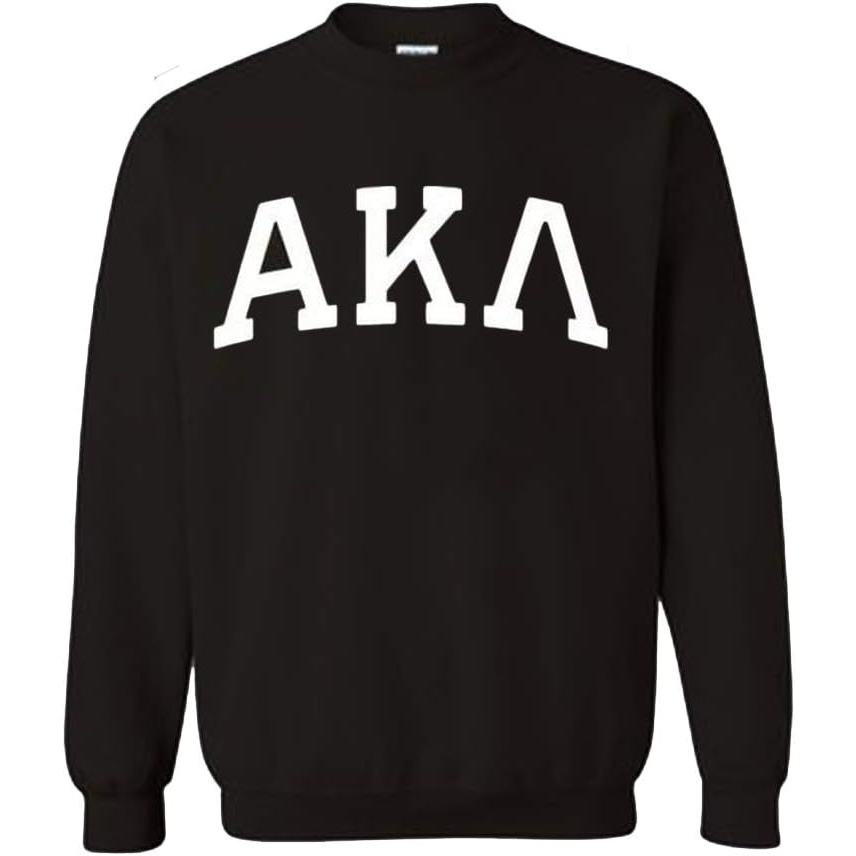image:imageAlpha Kappa Lambda Arched Greek Letter Crewneck Sweatshirt BlackBlack