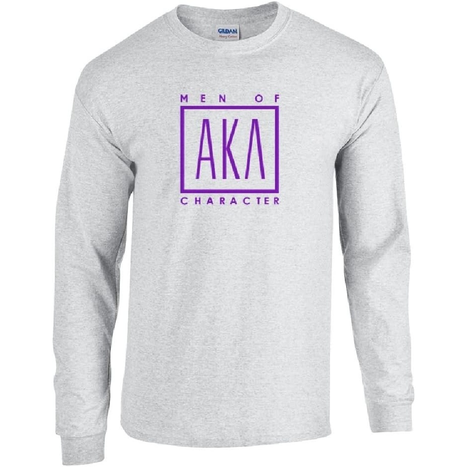 image:imageAlpha Kappa Lambda Logo Long Sleeve TeeLight Grey