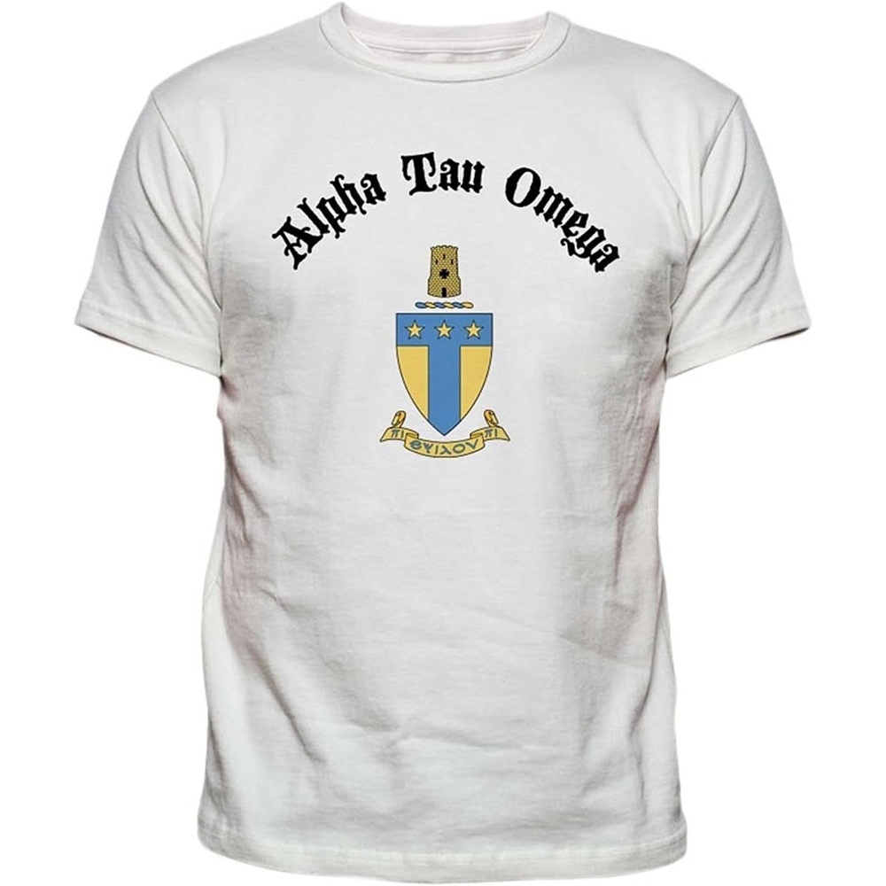 image:imageAlpha Tau Omega ATO Vintage Crest TShirtWhite