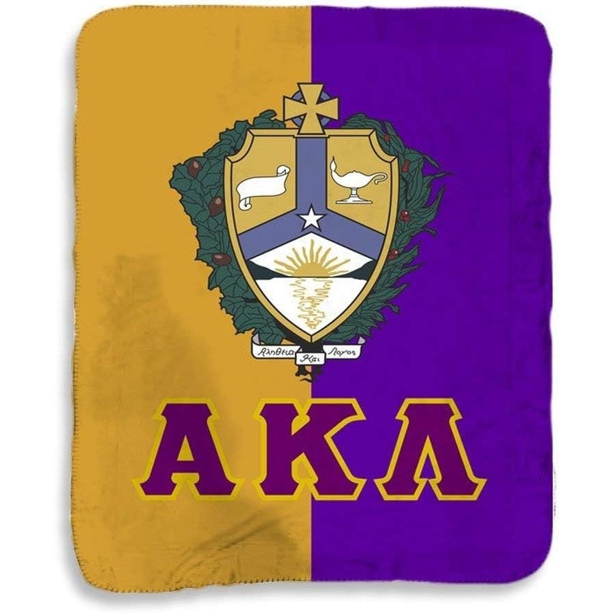 image:imageGreekgear Alpha Kappa Lambda Two Tone Sherpa Lap Blanket