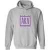 Alpha Kappa Lambda Logo Hooded Sweatshirt(Sports Grey)