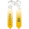 Greekgear Acacia Extra Fancy Simple Greek Graduation Stole W Crest