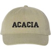 Greekgear Acacia Pigment Dyed Baseball Cap(Khaki W/Black Thread Color)