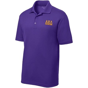 Alpha Kappa Lambda Greek Letter Polos(Purple)